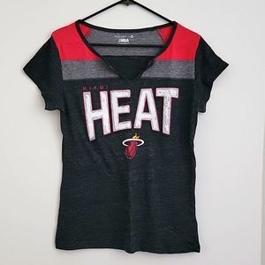 Miami Heat womens t shirt top LARGE